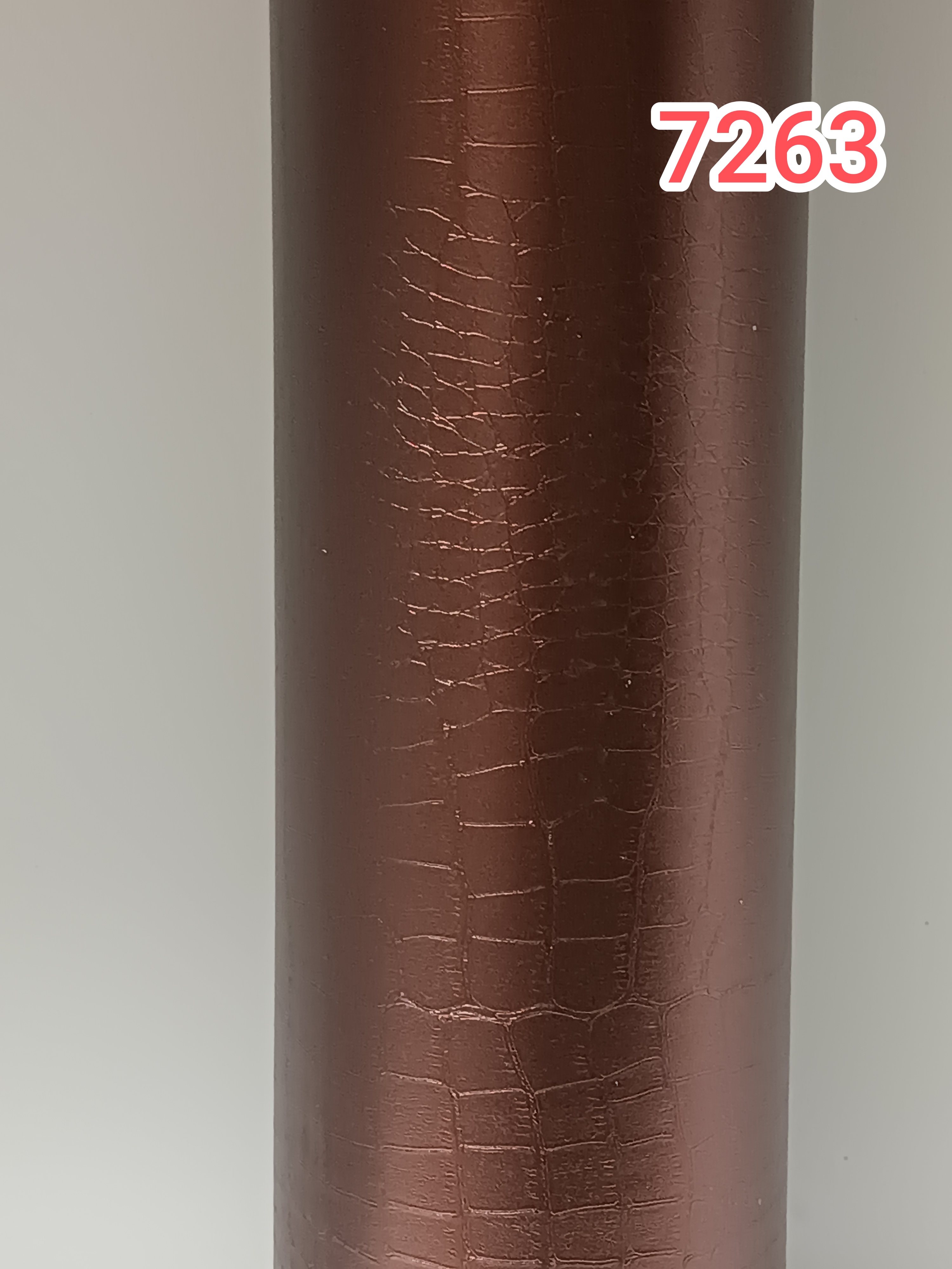 برچسب کابینت طرح پوست کروکودیل کد 7263 رنگ قهوه‌ای مسی