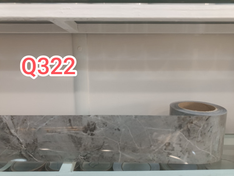 برچسب قرنیزی کد Q322 طرح سنگ های گلاس طوسی تیره