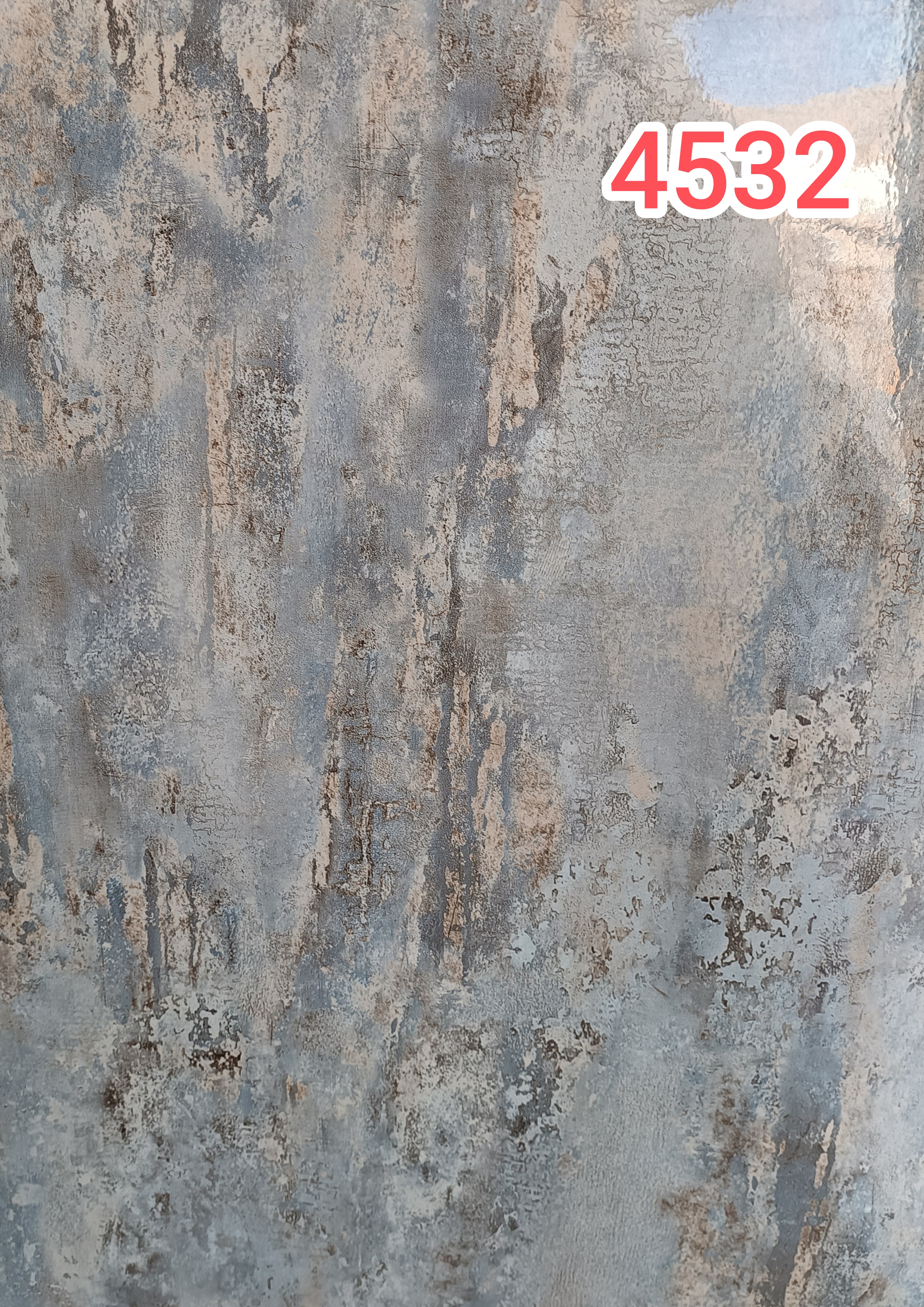 برچسب کابینت طرح سنگ هایگلاس کد 4532 نقرابی