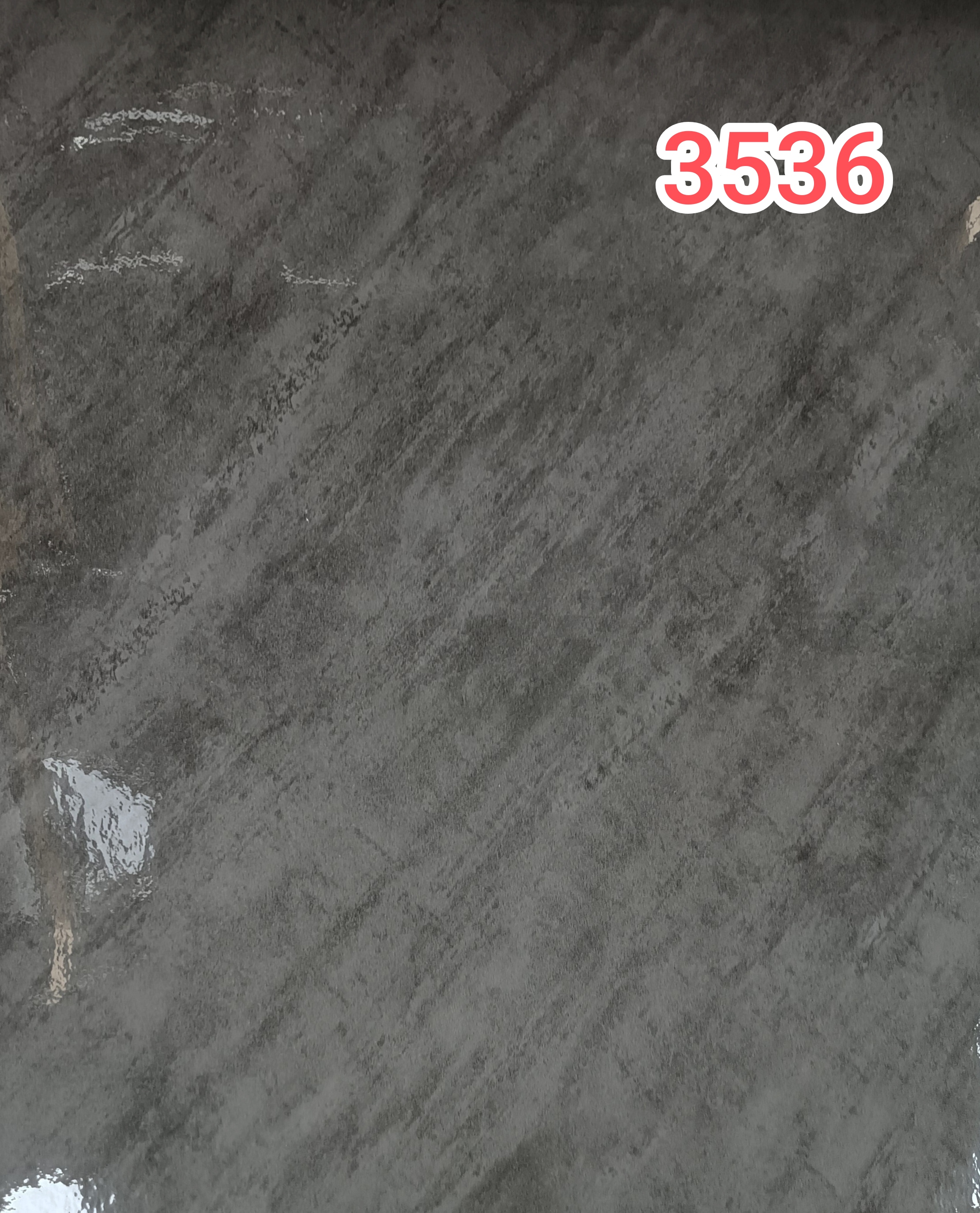 برچسب کابینت طرح سنگ هایگلاس کد 3536 طوسی پررنگ