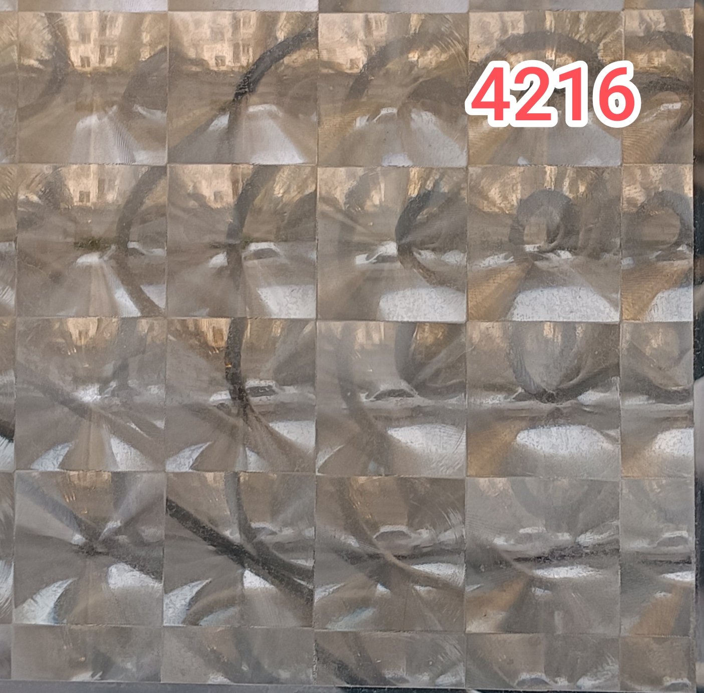 برچسب شیشه مات کن کد 4216 طرحدار ذره بینی