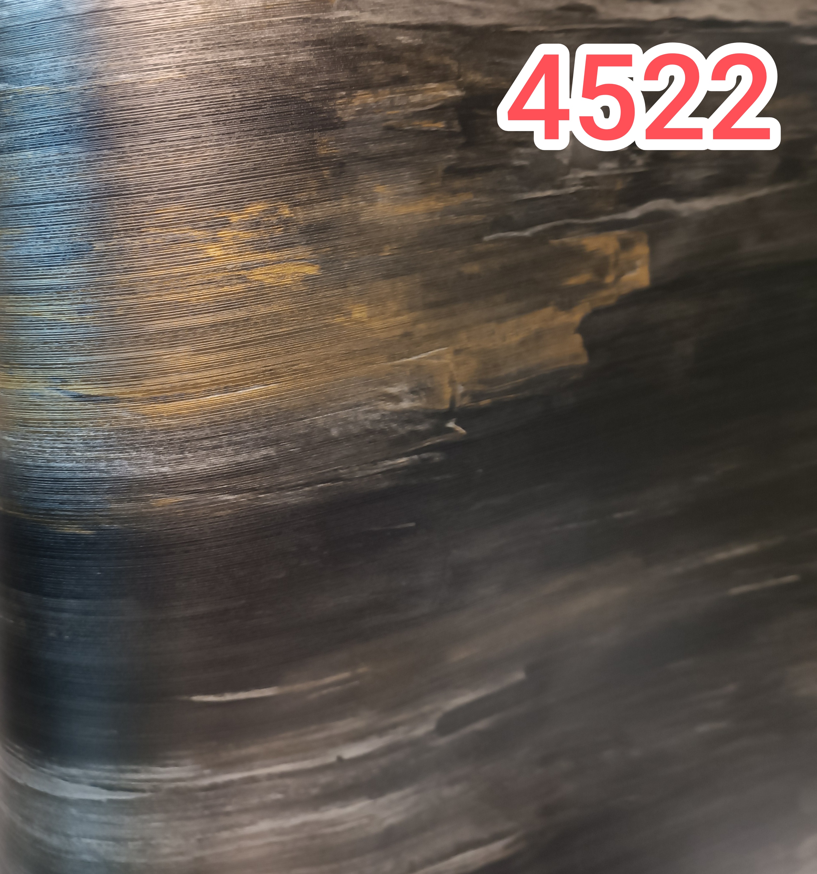برچسب کابینت طرح چوب کد 4522 برجسته ضخیم مشکی رگه طلایی و نقره ای
