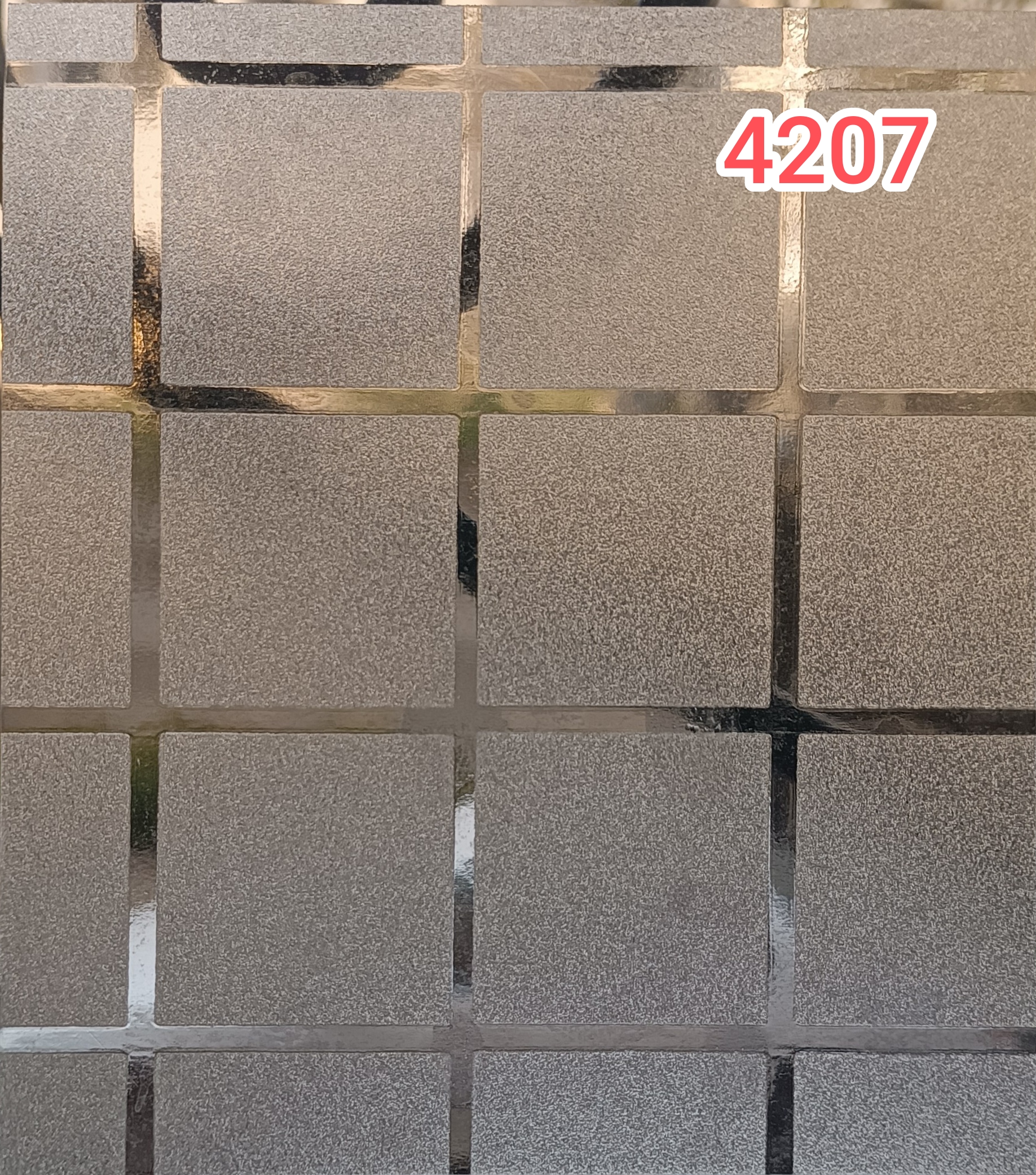 برچسب شیشه مات کن کد 4207 طرحدار چهارخانه