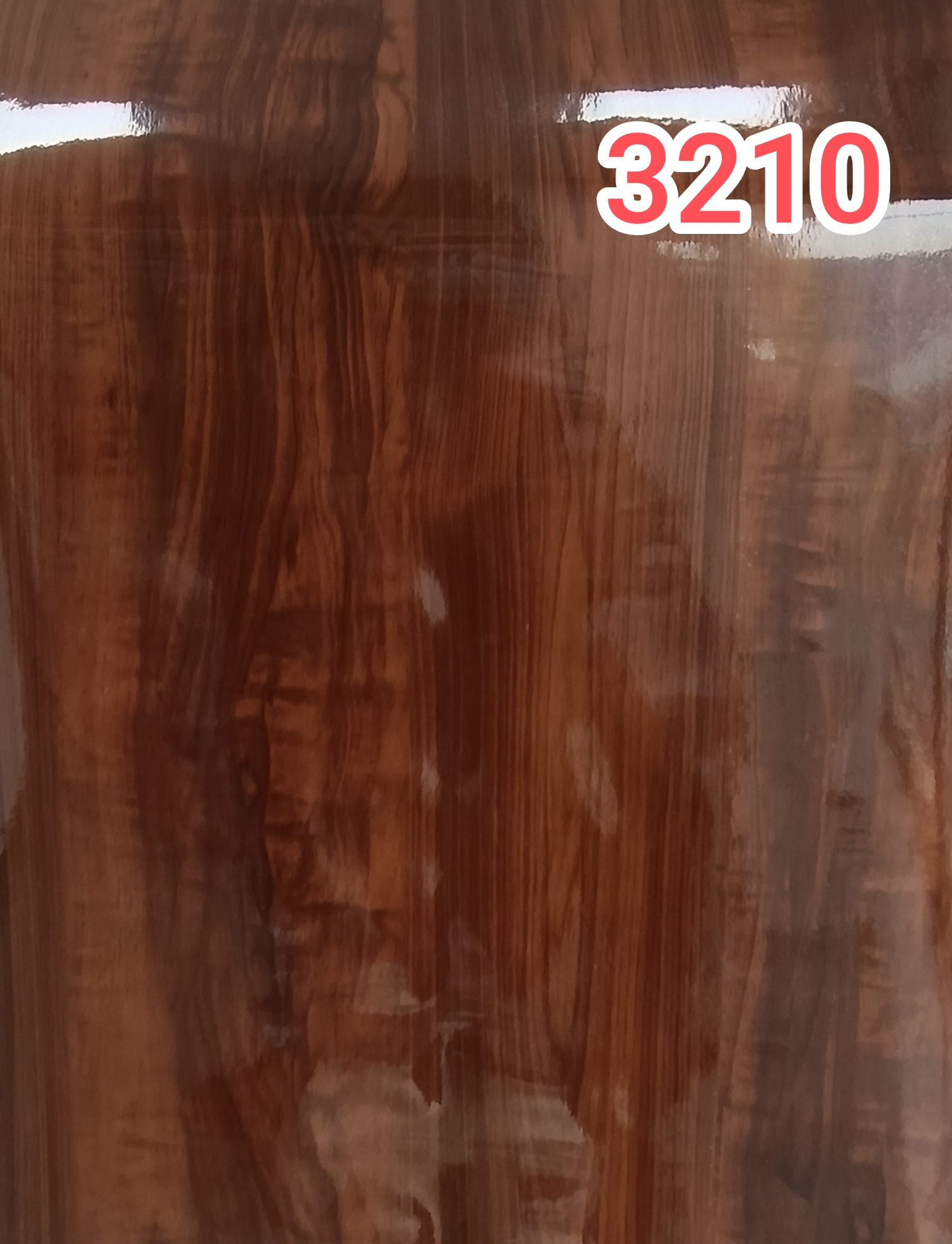 برچسب کابینت طرح چوب کد 3210 قهوه ای هایگلاس