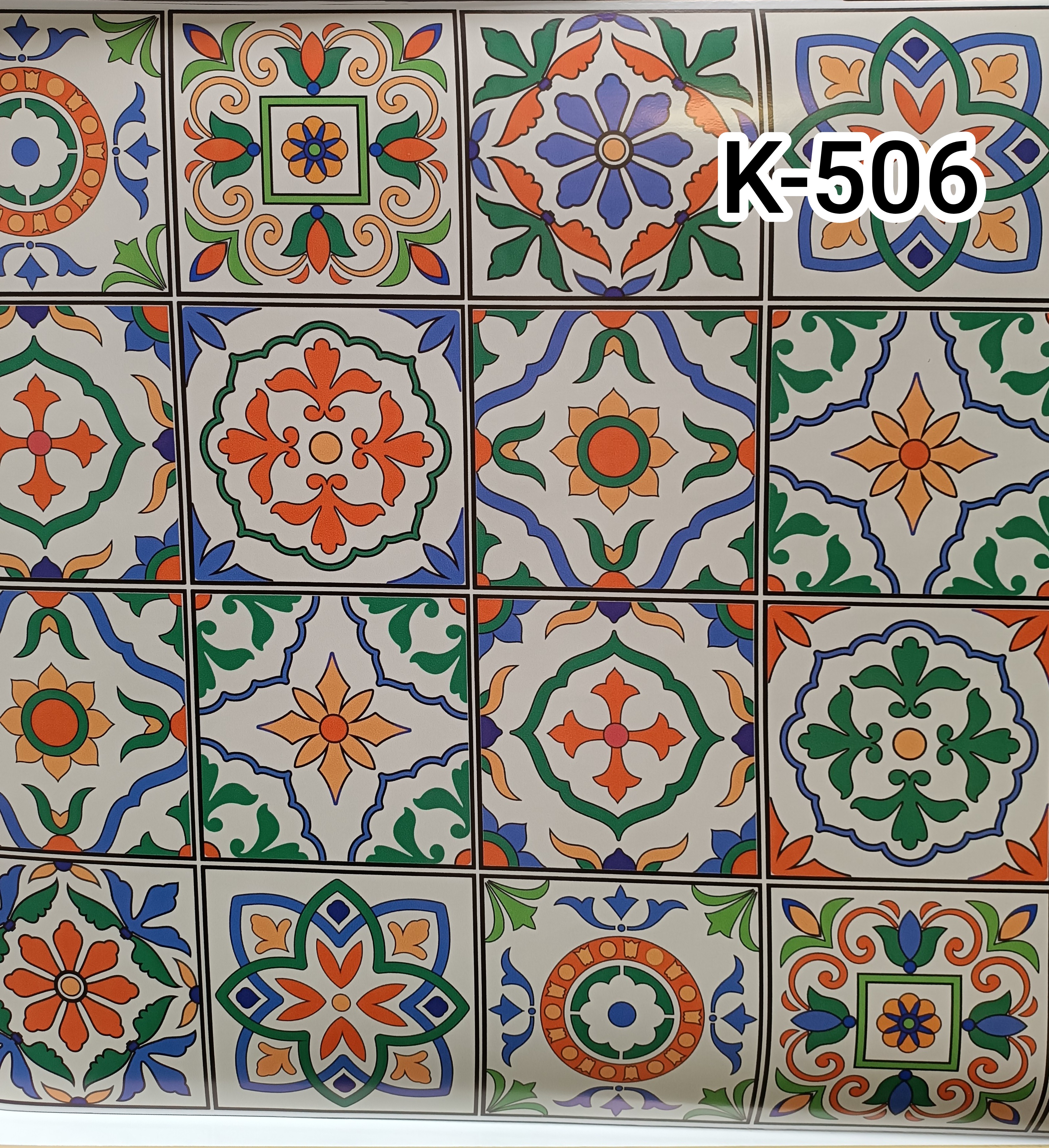 برچسب طرح کاشی کد K-506 چاپی