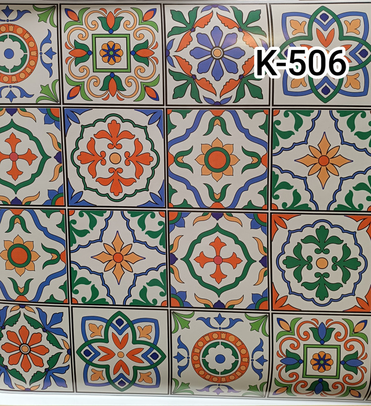 برچسب طرح کاشی کد K-506 چاپی