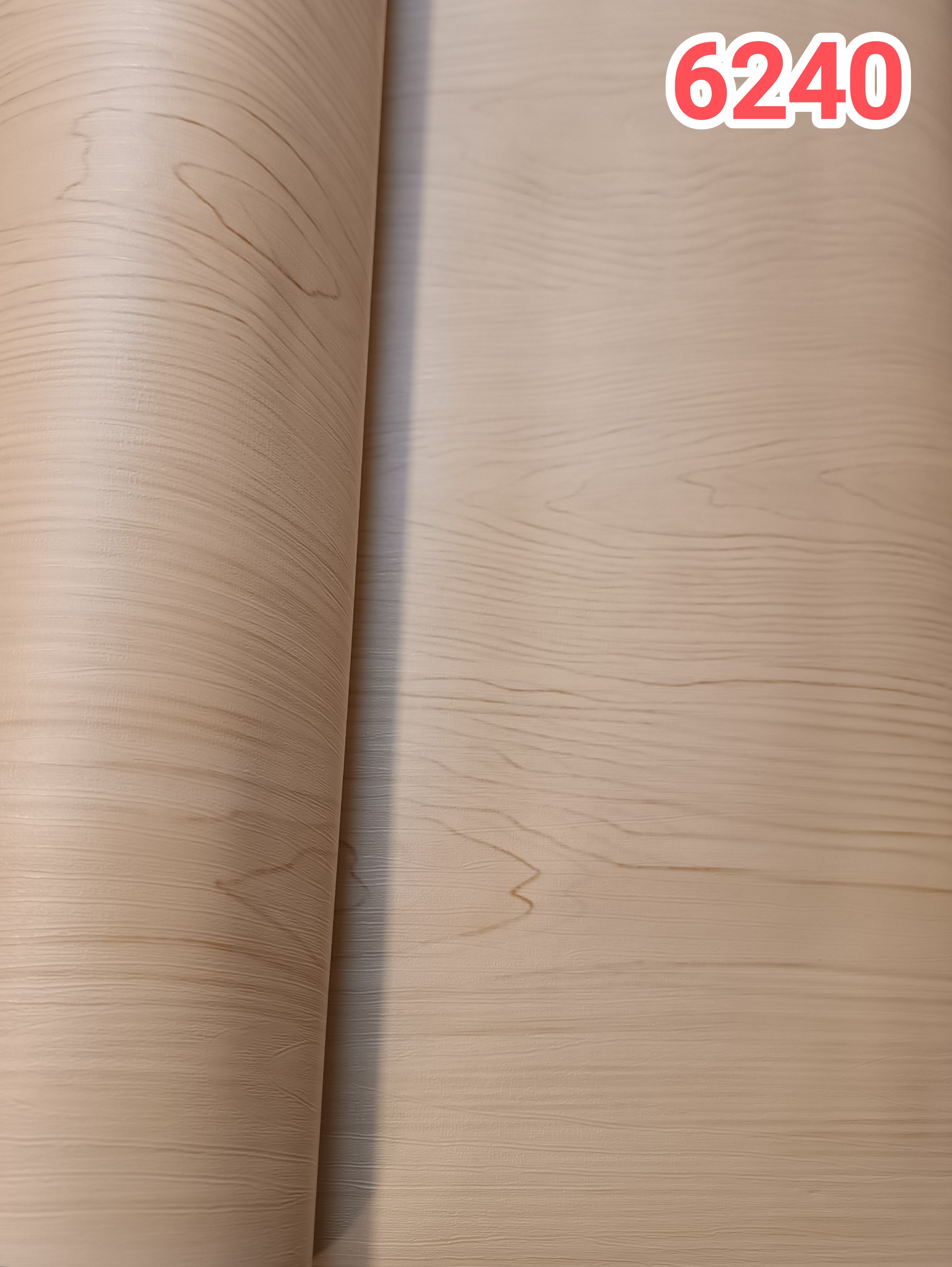 برچسب کابینت طرح چوب کد 6240 برجسته کرم ضخیم