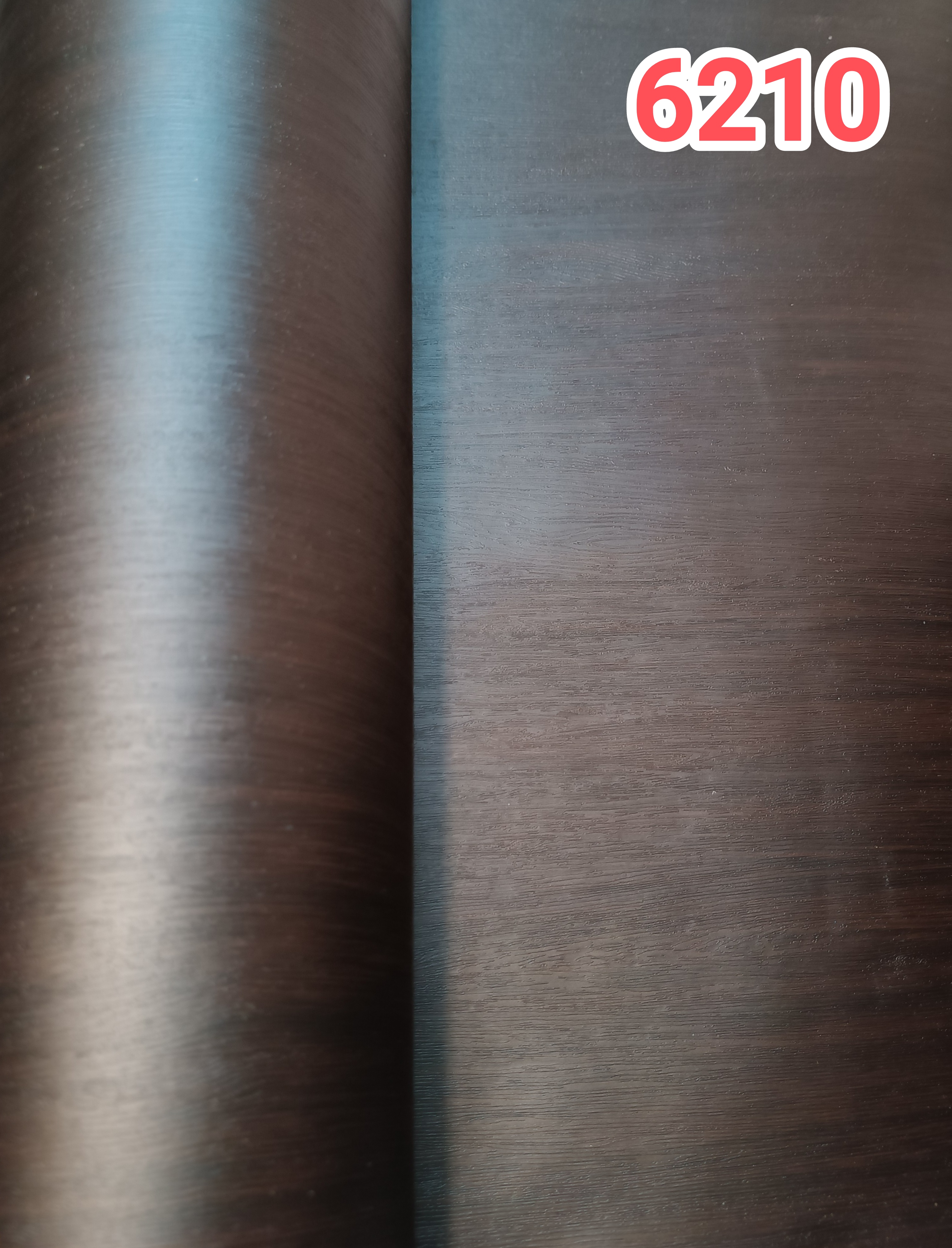 برچسب کابینت طرح چوب کد 6210  قهوه ای ونگه برجسته ضخیم