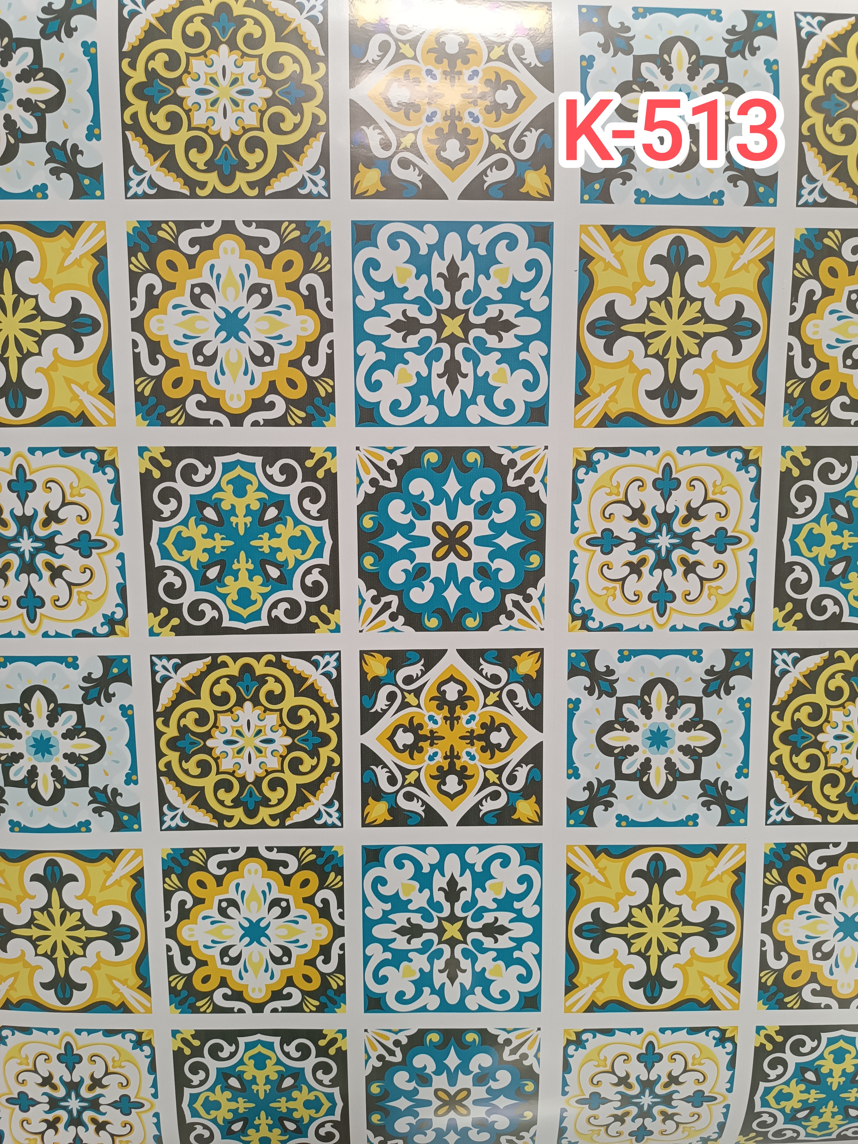 برچسب طرح کاشی کد K-513 چاپی