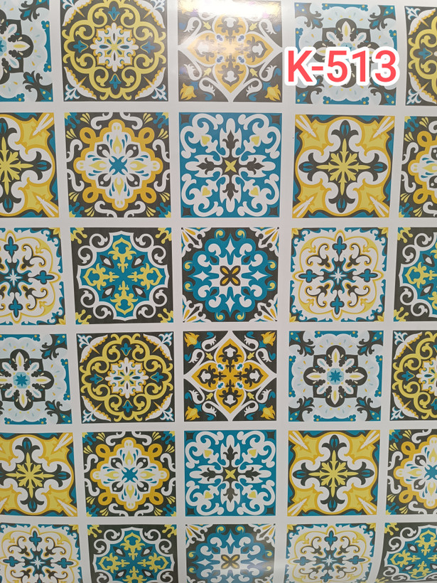 برچسب طرح کاشی کد K-513 چاپی