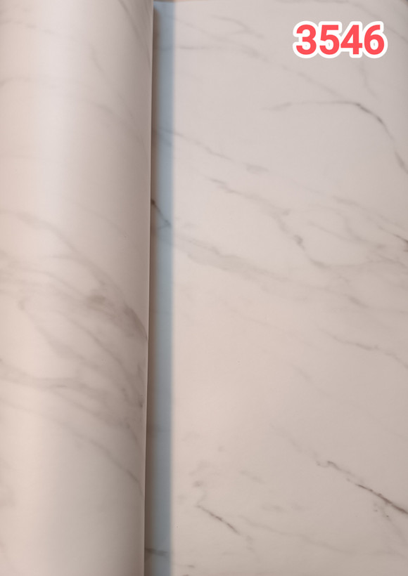 برچسب کابینت طرح سنگ مات کد 3546 سفید رگه طوسی