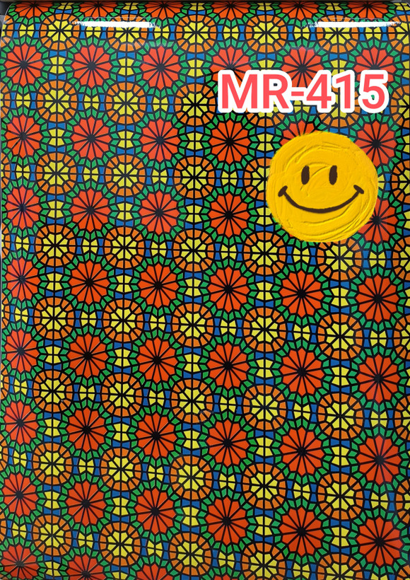 برچسب شیشه مات کن رنگی کد MR415 طرح سنتی
