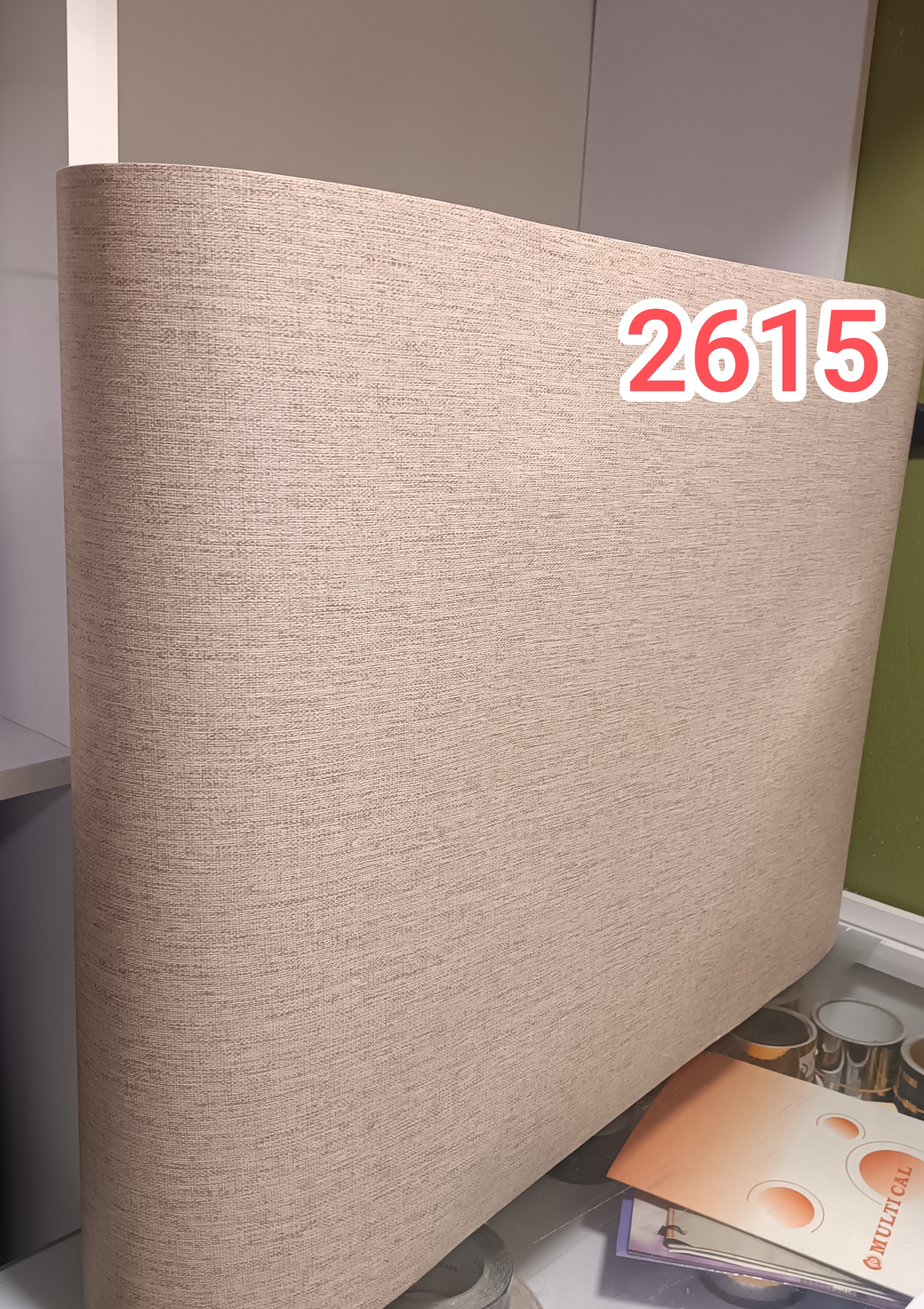 برچسب کابینت کد 2615 طرح کنف نسکافه‌ای عرض ۶۰ سانت