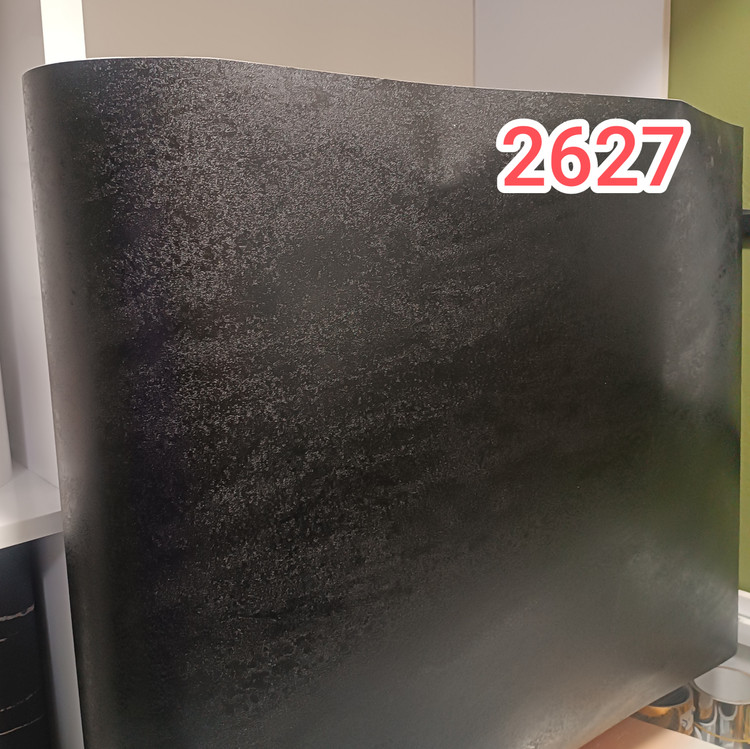 برچسب کابینت کد ۲۶۲۷ طرح چرم مشکی درشت بافت عرض ۶۰ سانت